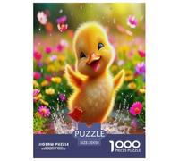 Yellow Duck Jigsaw Puzzles Puzzles for Adults Kids.1000 Pieces cartoon animals Great Gifts Challenge Toy Educational Game Home Decoration for Educational Games Gifts 70x50cm/1000pcs