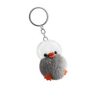 Yellow Duck Keychain Soft Mini Cute Cartoon Toy Keyring Bag Pendant | Funny Keychain for Kids Backpack Bag Charm Car Rearview Mirror Dangling Ornament Child Stroller Nursery Decor