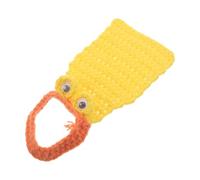 Yellow Duck Knit Costume for Leopard Geckos, Photo Friendly | Cotton Thread, Adjustable Fit, Lightweight Insulation, Reduces Friction, for Reptile Parties and Fun Photos