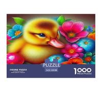 Yellow Duck Puzzle Game Gifts for Men Women 1000 Piece - Chick Easter Eggs Flowers Cheerful Festive The Whole Family Activity for Home Wall Decor52x38cm/1000pcs