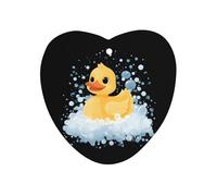 Yellow Duck Sitting in Bathtub Car Air Freshener Aromatherapy Tablets Hanging Scented Cards for Rooms Bathrooms Wardrobe Love form
