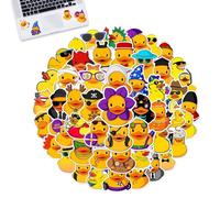 Yellow Duck Stickers - Cartoon Waterproof Decals, Decorative Skateboard Stickers with Durable Adhesive, Fun Laptop and Water Cup Labels with Vibrant Colors, Cute Yellow Duck Sticker for Scrapbooking
