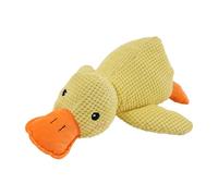 Yellow Duck Toy - Squeaky Plush Design, Puppy Calming Plaything | gentle indoor entertainment supporting stress relief chewing engagement sound stimulation suitable apartments training routines