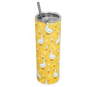 Yellow Duck Tumbler 20 Oz, Cute Duck Gifts for Women Girls, Duck Tumbler Coffee Mug Cup Water Bottle Drinking Cup for Cold or Hot Drinks, Duck Stuff Accessories Things