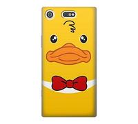Yellow Duck Tuxedo Cartoon Case Cover For Sony Xperia XZ1 Compact