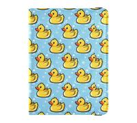 Yellow Ducks in The Water Leather Passport Holder for Travel Waterproof Passport Case for Family Trip Must Haves Accessories