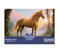 Yellow Dun Horse, 1000-piece Puzzle, Leisure And Mental Challenge in One, Perfect for Collectors Or Art Lovers, Suitable for Ages 10+, Horse, 38x26cm/1000pcs