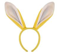 Yellow Easter Bunny Ears Headband - One Size - Fancy Dress Rabbit Accessories Party Decorations for Adults & Children