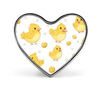 Yellow Easter Chick Chicken Cute Brooch Heart Pin Badges Lapel Pins Jewellery Decoration for Clothes Hat Bag