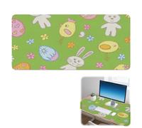 Yellow Easter Chicks Desk Mat Non-Slip Mouse Mats with Smooth Surface XXL Mouse Pad 90X42 cm Large Mousemat Office Desk Decor Work from Home Gifts Gaming Mousepad for School Home Office