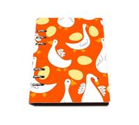 Yellow Easter Eggs Spring Notebook, Pu Leather A5 Notebooks, Lined Paper Student Notebook 180Pages/90Sheets, Homework Book for Study, A5 Note Book for Meeting, College Essentials Women Man