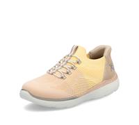 Rieker Yellow Elasticated Shoes for Ladies | Ready2Go | Rieker M5066-68 Colour: Yellow, Size: EU 37 / UK 4