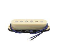 Yellow Electric Guitar Pickup Plastic Cable Clip Alnico 5 Single Coil Instrument Accessories Neck And Bridge (Color : Neck)