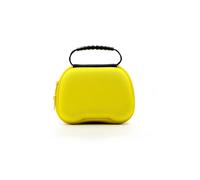 (Yellow) EVA Storage Bag and Silicone Handle Case Covers for PS5 PlayStation 5 PS4 Nintendo Switch Controller Portable Carry Bags