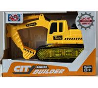 Yellow Excavator Function Try My Light Sounds Model Toy New in Box Probably 1:32