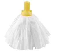 Yellow Exel Big White Mop Head Pack of 10 102199YL - Free Next Day Delivery