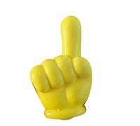 Yellow Exterior Decoration for Car - Creative Foam Ornament for Car, Yellow V Finger Antenna Topper, Hand Gesture Car Antenna, Easy to Find In Parking Lot