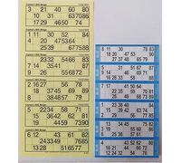 YELLOW EXTRA LARGE BINGO FLYERS EXTRA LARGE BINGO TICKETS FOR VISUALLY IMPAIRED (12,000 TICKETS)