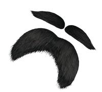 Yellow Eyebrows and Mustache - Halloween Fake Dress-Up Accessories - Realistic Facial Hair Party Outfits,for Adults Cosplayers Party Carnival Festival Masquerades Christmas Theater Photoshoot