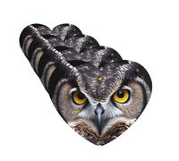 Yellow eyed owl Car Air Fresheners Cards 4 Pcs Hanging Fragrance Scented Cards Long-Lasting Car Aromatherapy Tablets for Wardrobe Bathroom Car Interior Mirror Pendant Gifts