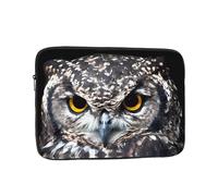 Yellow eyed owl Patterned laptop sleeve ï¼Œ12 inch suitable for laptops, tablets, etc