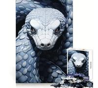 Yellow Eyed Snake Jigsaw Puzzles for Adults 1000 Brain Memory Restful Activity Tight Lock Cozy Xmas Gift (38x26cm)