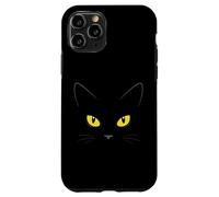 Yellow Eyes Witchy Black Cat Case for iPhone 11 Pro