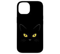 Yellow Eyes Witchy Black Cat Case for iPhone 14
