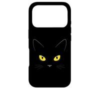 Yellow Eyes Witchy Black Cat Case for iPhone 17 Pro