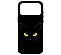 Yellow Eyes Witchy Black Cat Case for iPhone 17 Pro Max