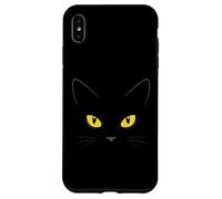 Yellow Eyes Witchy Black Cat Case for iPhone XS Max