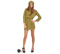 Yellow female prisoner costume