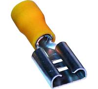 Yellow Female Spade Terminals & Connectors 9.5MM Pack of 50