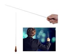 Yellow Fiberglass Resin Music Baton, Comfortable Pearshaped Handle, Professional Conductor Stick for Musicians