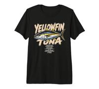 Yellow Fin Tuna Facts About Fish Fishing Men Dad Catch Premium T-Shirt