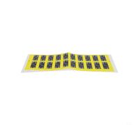 Yellow Fitness Equipment Labels 10lb-100lb Clear Marking | Resists water and detergent, maintains , ideal for humid gym environments