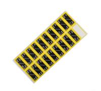 Yellow Fitness Equipment Labels 10lb-100lb Clear Marking | Resists water and detergent, maintains , ideal for humid gym environments