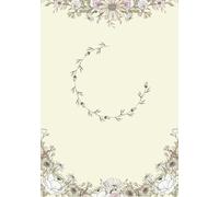 Yellow Floral Notebook - 100 Pages, A4 Size, Lined Journal, Aesthetic Writing Notebook for Daily Reflections, Study & Gifts