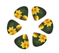 yellow flower and egg Guitar Pick 12 picks Fashion Personalized Bass Pick Durable Electric Guitar Plectrums Instrument Accessories for Ukulele Electric Guitar Bass