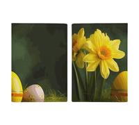 Yellow Flower And Egg Passport Holder, ID Card Protector Case Passport Holder with Slot Passports Travel Wallet Document Cover for Women And Men