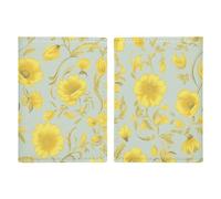 Yellow Flower Passport Holder Passport Wallet PU Leather Passports Protective Cover Slim Travel Accessories