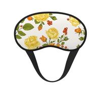 Yellow Flower Peony, Full Eye Covers Light Blocking Eye Masks Blackout Sleep Eye Muffs