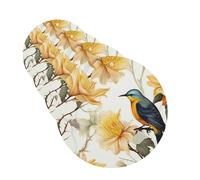 Yellow Flowers and Birds Car Air Freshener Cards for Women Men 4 Pack Cute Car Accessories Long Lasting Scent Car Diffuser Hanging Auto Aromatherapy Tablets Car Fresheners Gifts