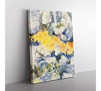 Yellow Flowers By Charles Demuth Classic Painting Canvas Wall Art Print Ready to Hang, Framed Picture for Living Room Bedroom Home Office Décor, 76x50 cm (30x20 Inch)