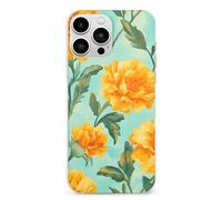 Yellow Flowers Marigolds Cell Phone Basic Cases TPU Soft Cover Shockproof Slim Phone Case Compatible with iPhone 13 Mini/13/13 Pro/13 Pro Max