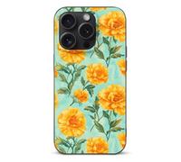 Yellow Flowers Marigolds Cell Phone Basic Cases TPU Soft Cover Shockproof Slim Phone Case Compatible with iPhone 15/15 Plus/15 Pro/15 Pro Max