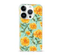 Yellow Flowers Marigolds Cell Phone Basic Cases TPU Soft Cover Shockproof Slim Phone Case Compatible with iPhone 15/15 Plus/15 Pro/15 Pro Max