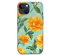 Yellow Flowers Marigolds Cell Phone Basic Cases TPU Soft Cover Shockproof Slim Phone Case Compatible with iPhone 13 Mini/13/13 Pro/13 Pro Max