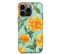 Yellow Flowers Marigolds Cell Phone Basic Cases TPU Soft Cover Shockproof Slim Phone Case Compatible with iPhone 13 Mini/13/13 Pro/13 Pro Max
