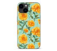 Yellow Flowers Marigolds Cell Phone Basic Cases TPU Soft Cover Shockproof Slim Phone Case Compatible with iPhone 15/15 Plus/15 Pro/15 Pro Max